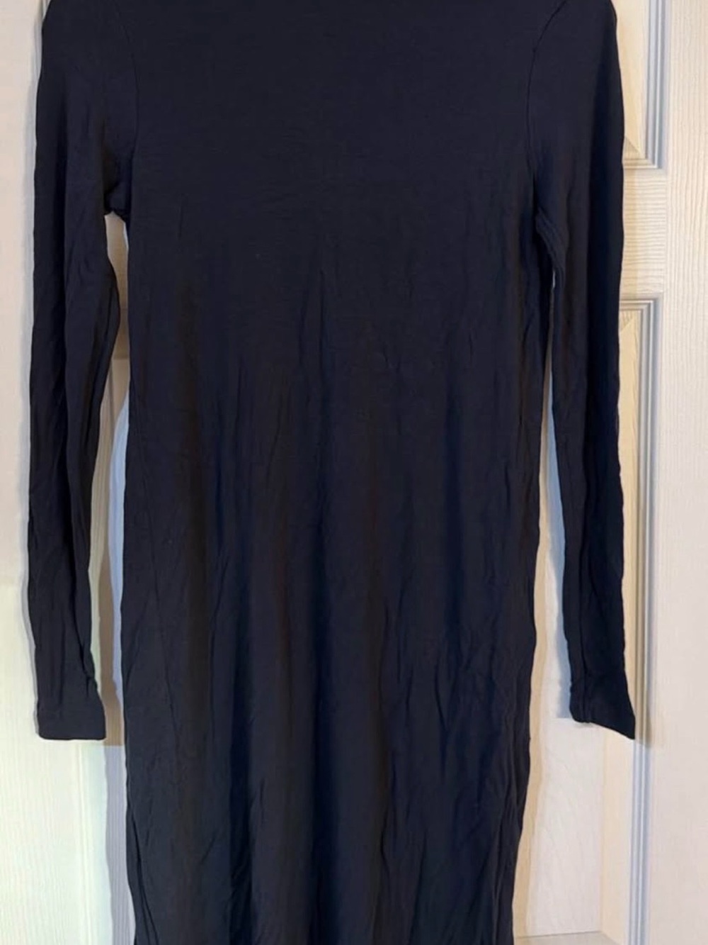 ASOS Black Long-Sleeve Bodycon Knit Dress